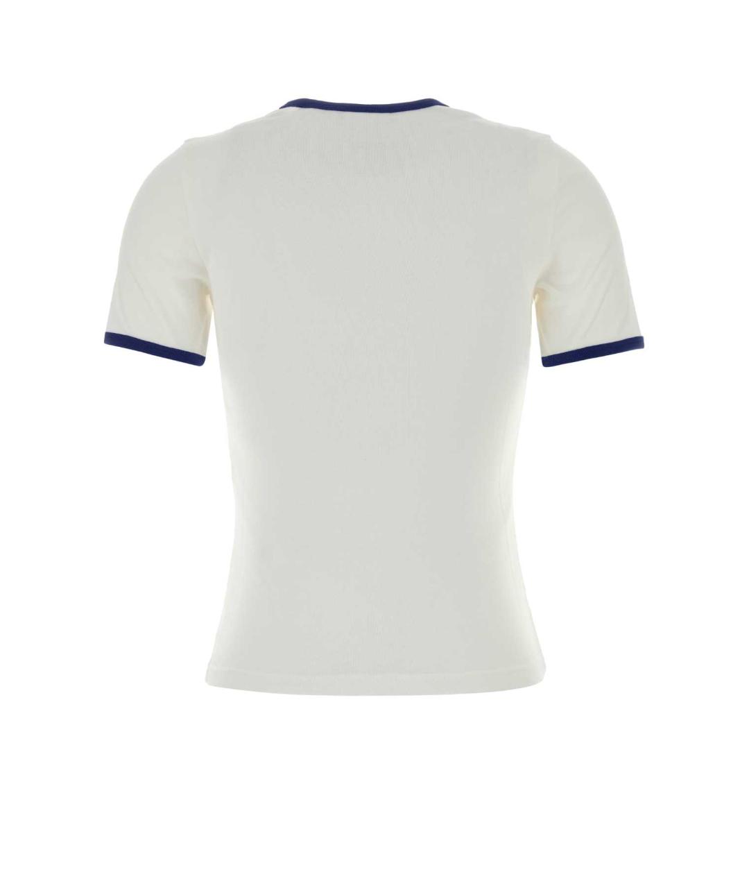 COURREGES Белая хлопковая футболка, фото 2