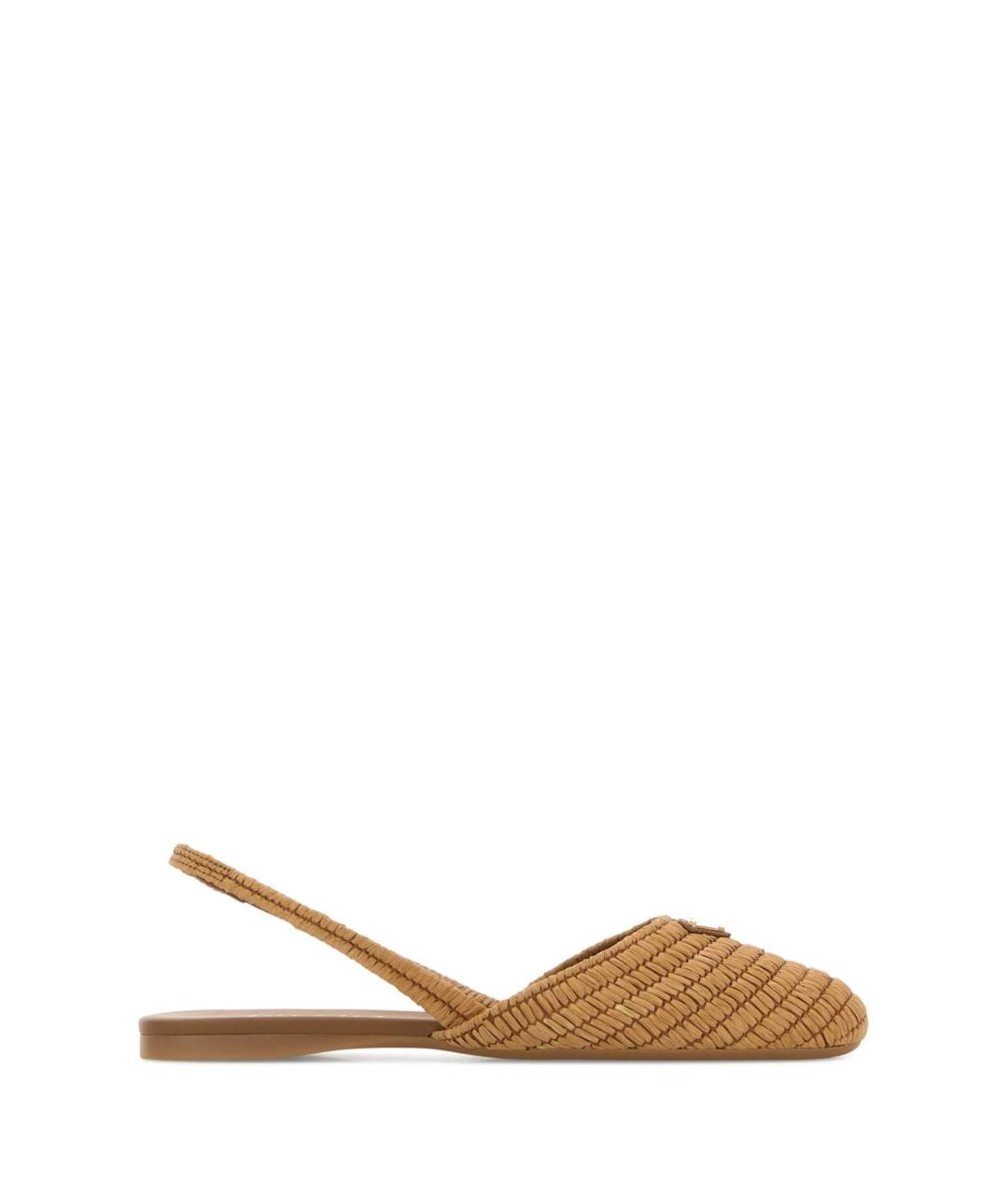 PRADA Бежевые балетки, фото 1