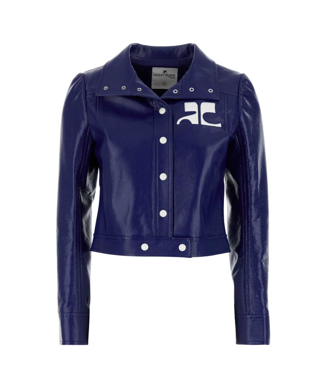 COURREGES Синяя хлопковая куртка, фото 1