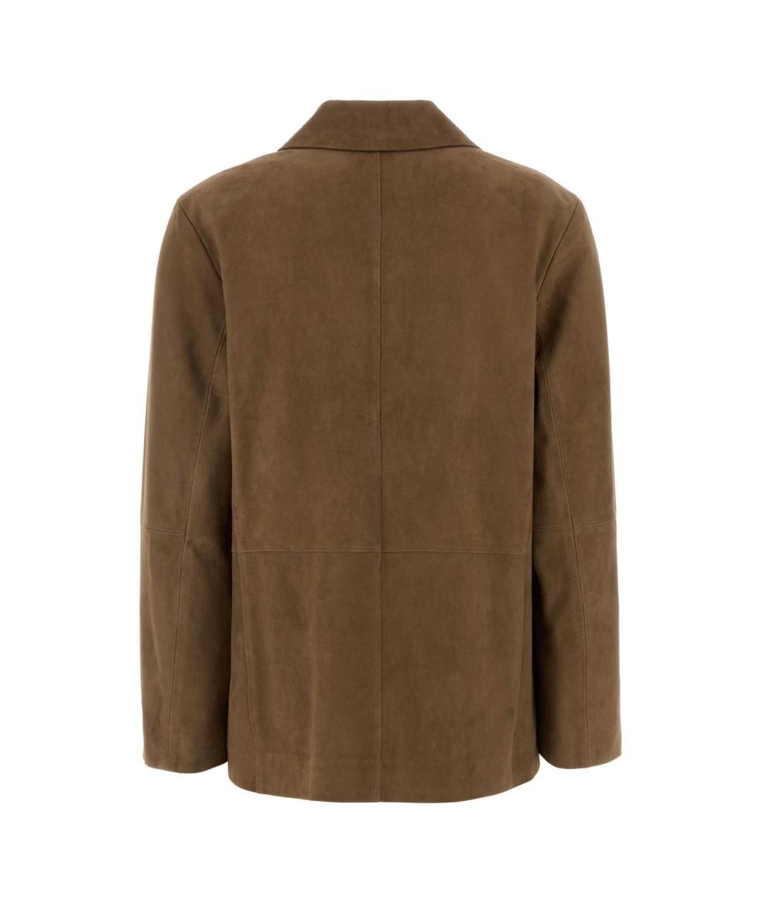 'S MAX MARA Коричневый замшевый жакет/пиджак, фото 2