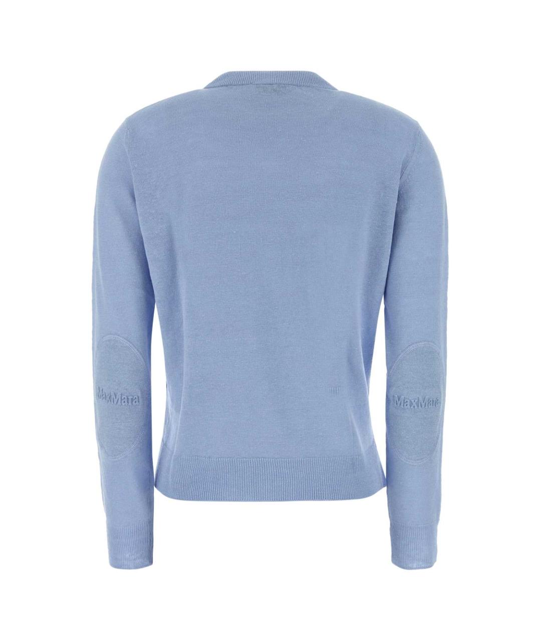 'S MAX MARA Голубой льняной джемпер / свитер, фото 2