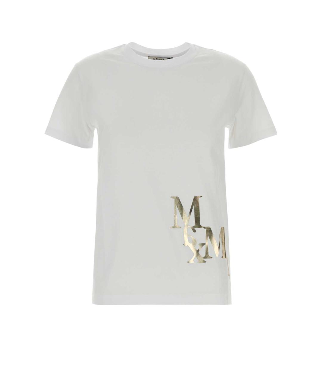 'S MAX MARA Белая хлопковая футболка, фото 1