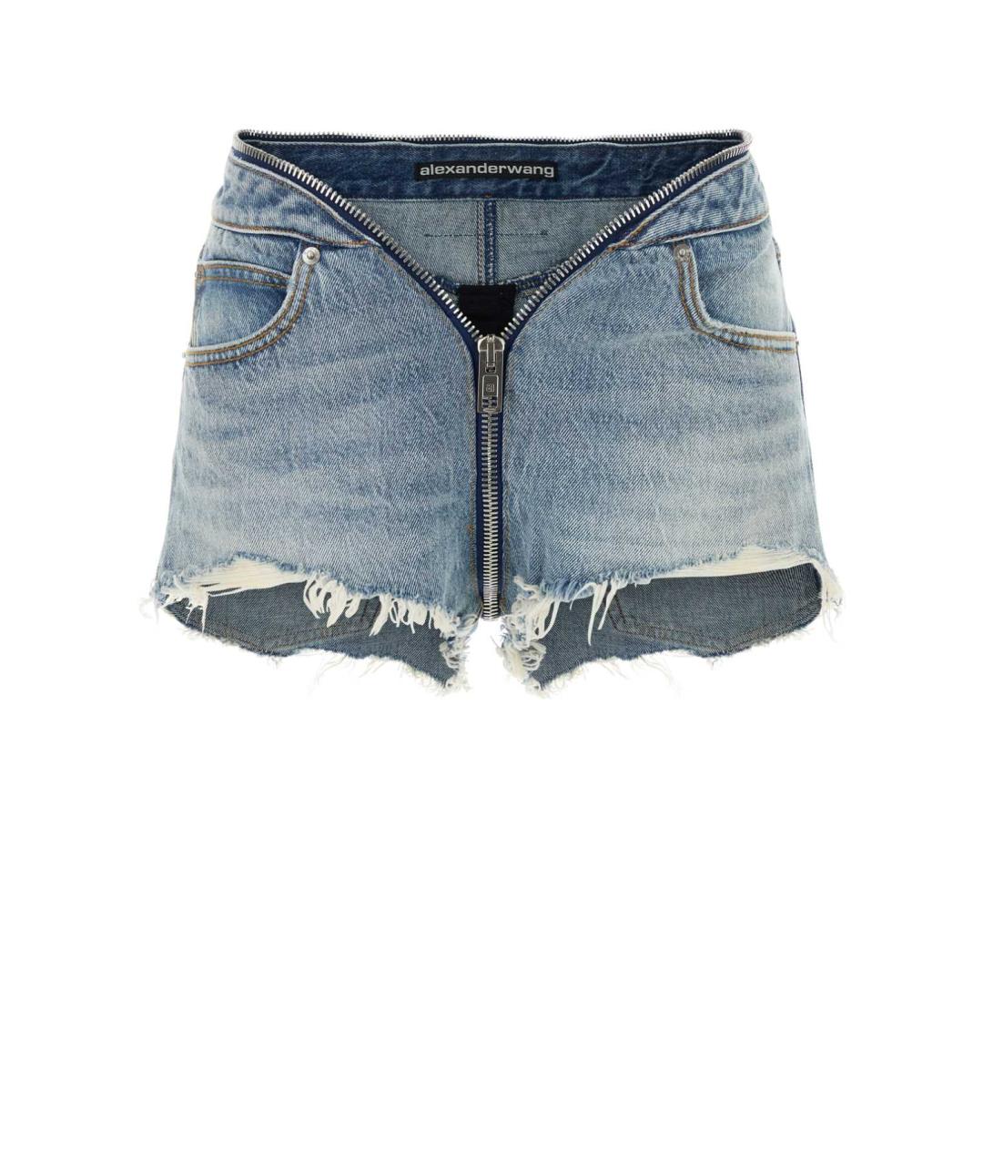 ALEXANDER WANG Синие хлопковые шорты, фото 1