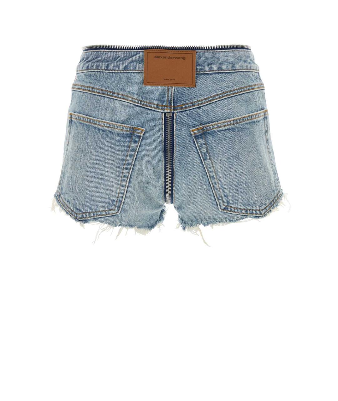 ALEXANDER WANG Синие хлопковые шорты, фото 2