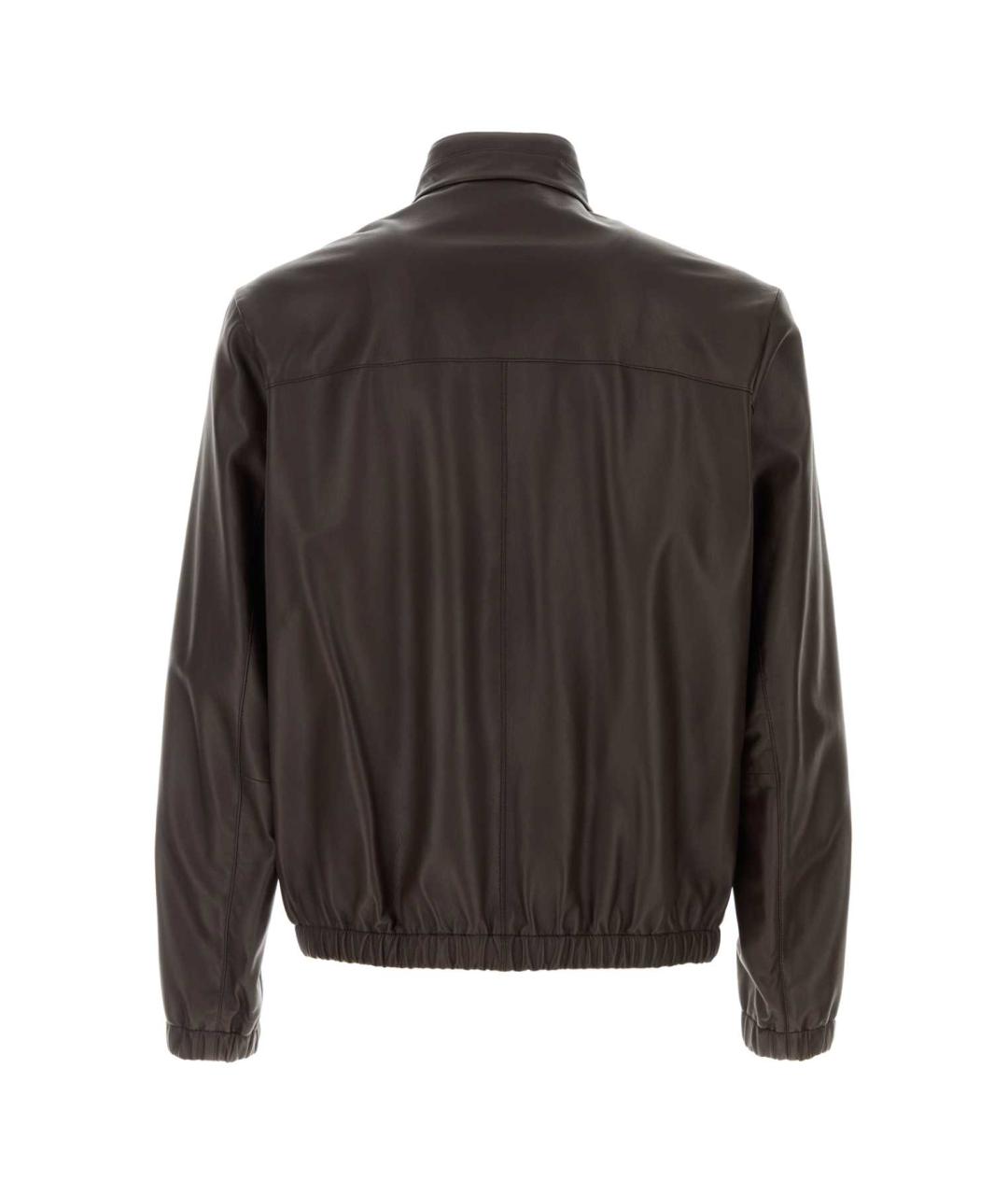 HUGO BOSS Коричневая кожаная куртка, фото 2