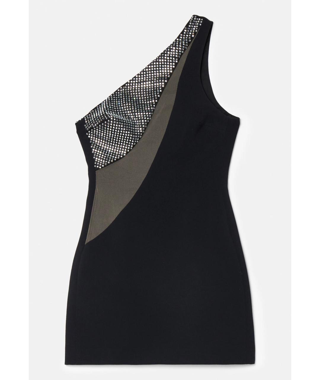 DAVID KOMA Черное вискозное коктейльное платье, фото 1