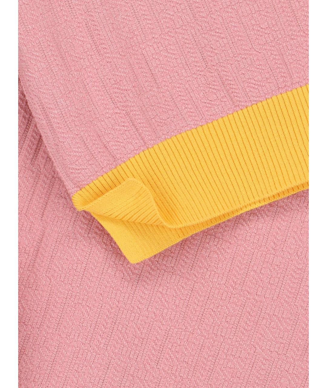 FENDI Розовый хлопковый джемпер / свитер, фото 3