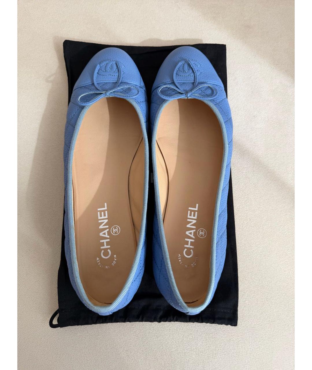 CHANEL Кожаные балетки, фото 3