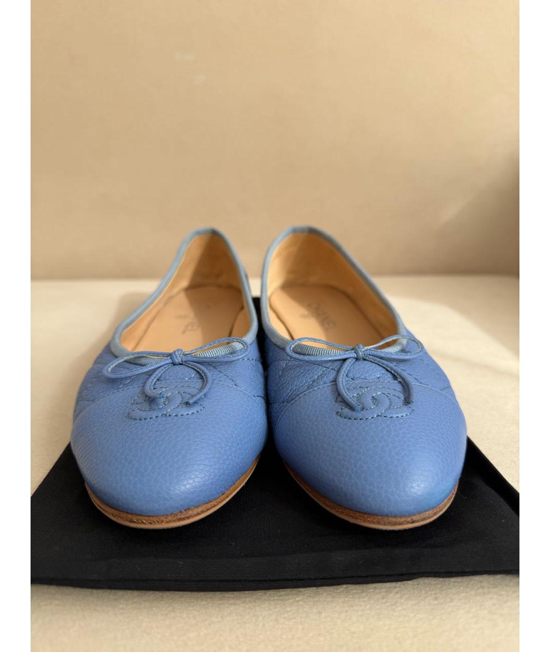 CHANEL Кожаные балетки, фото 2