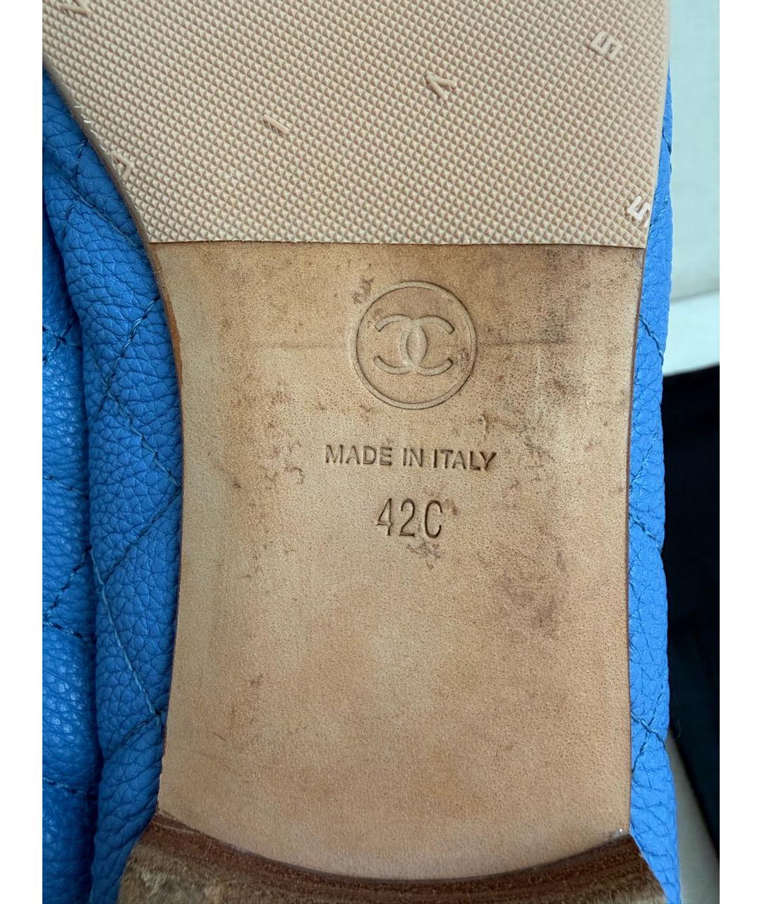 CHANEL Кожаные балетки, фото 6