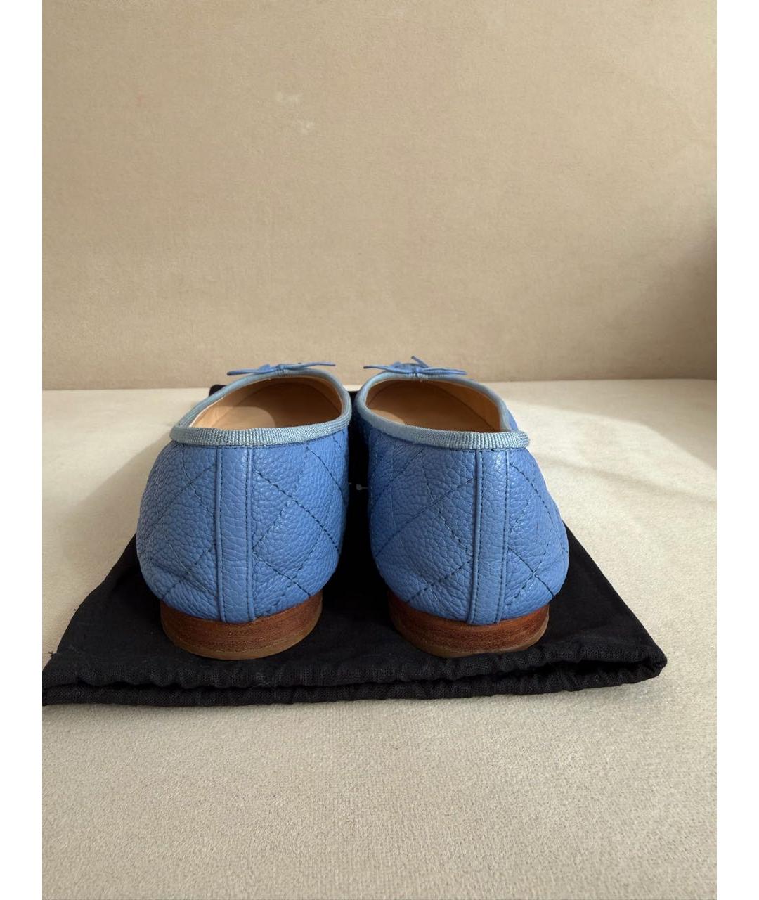 CHANEL Кожаные балетки, фото 4