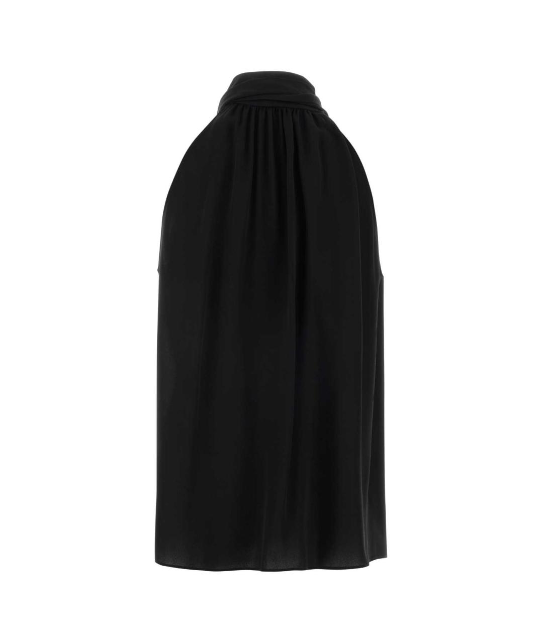 VALENTINO Черная шелковая майка, фото 2