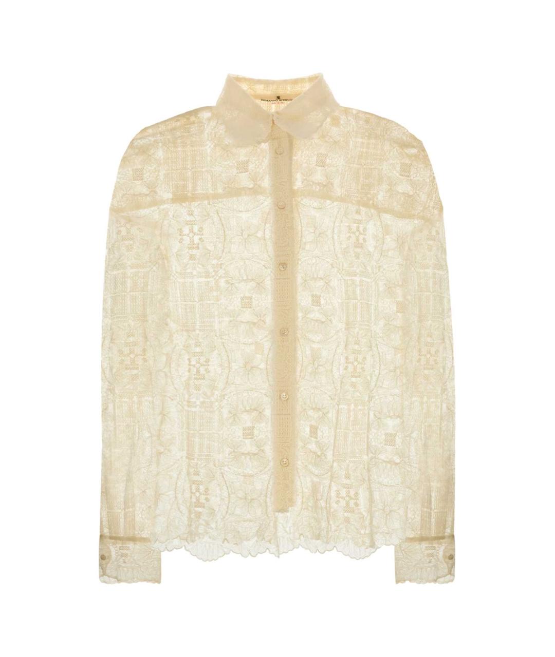 ERMANNO SCERVINO Белая полиэстеровая рубашка, фото 1