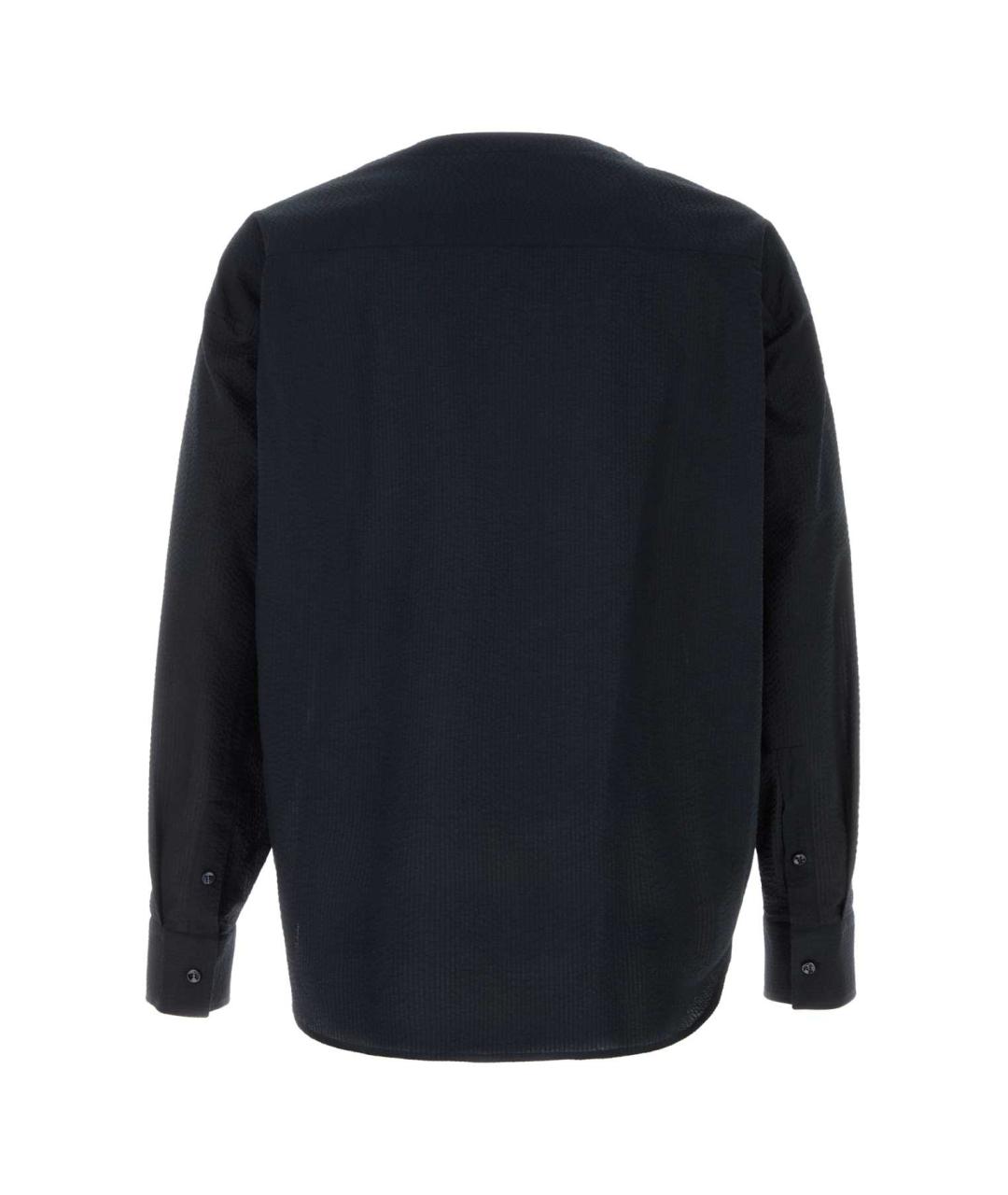 GIORGIO ARMANI Синяя хлопковая кэжуал рубашка, фото 2