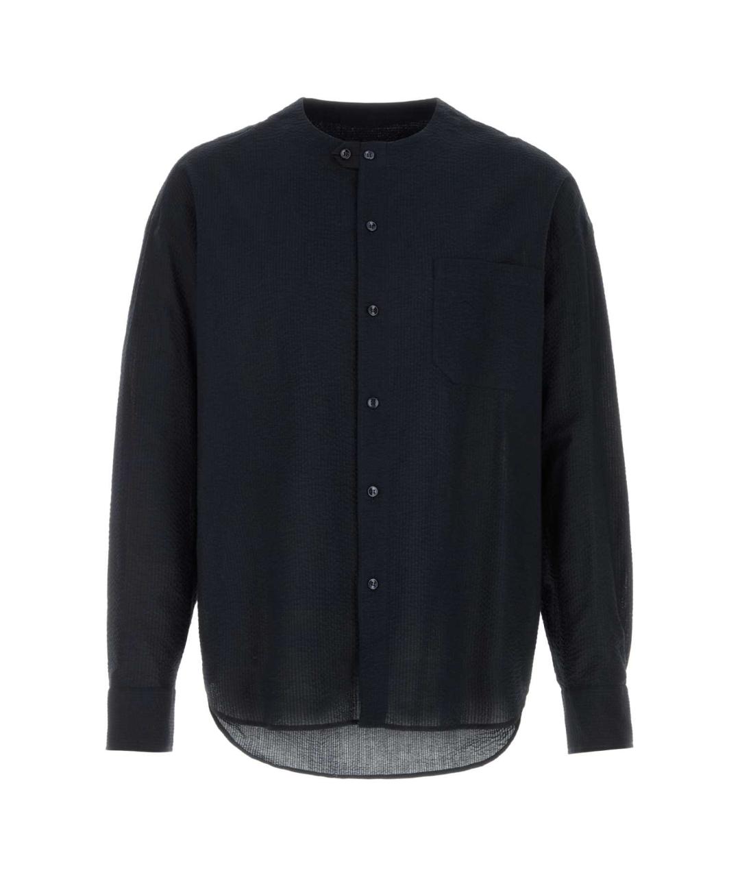 GIORGIO ARMANI Синяя хлопковая кэжуал рубашка, фото 1