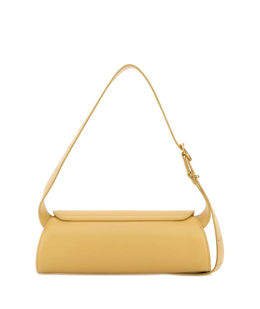 JIL SANDER Желтая кожаная сумка через плечо, фото 3