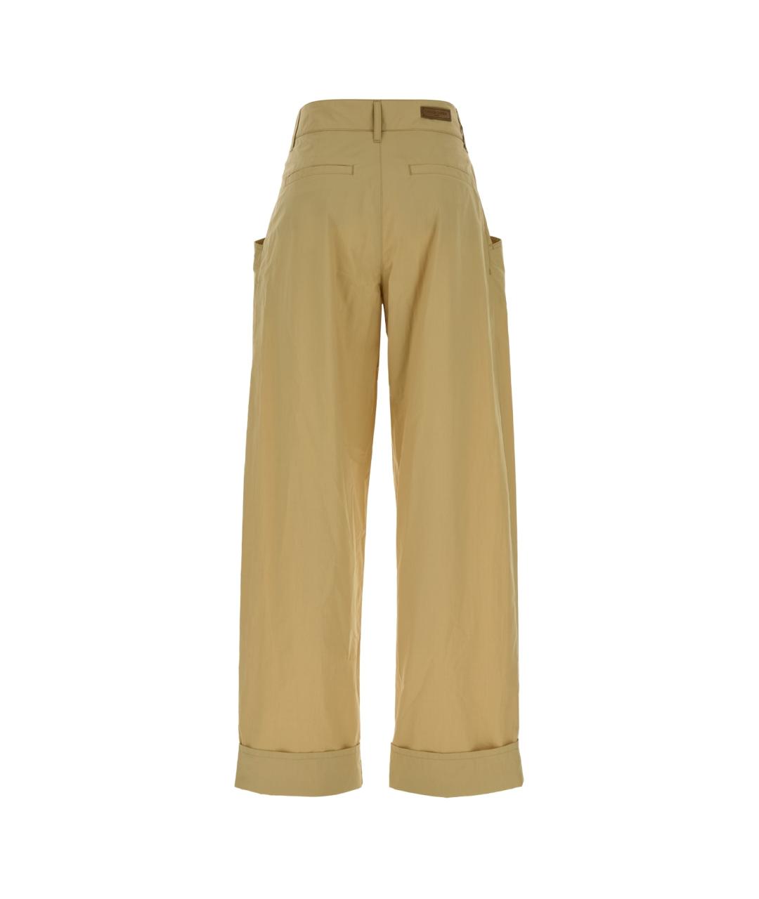 JACOB COHEN Бежевые хлопковые прямые брюки, фото 2