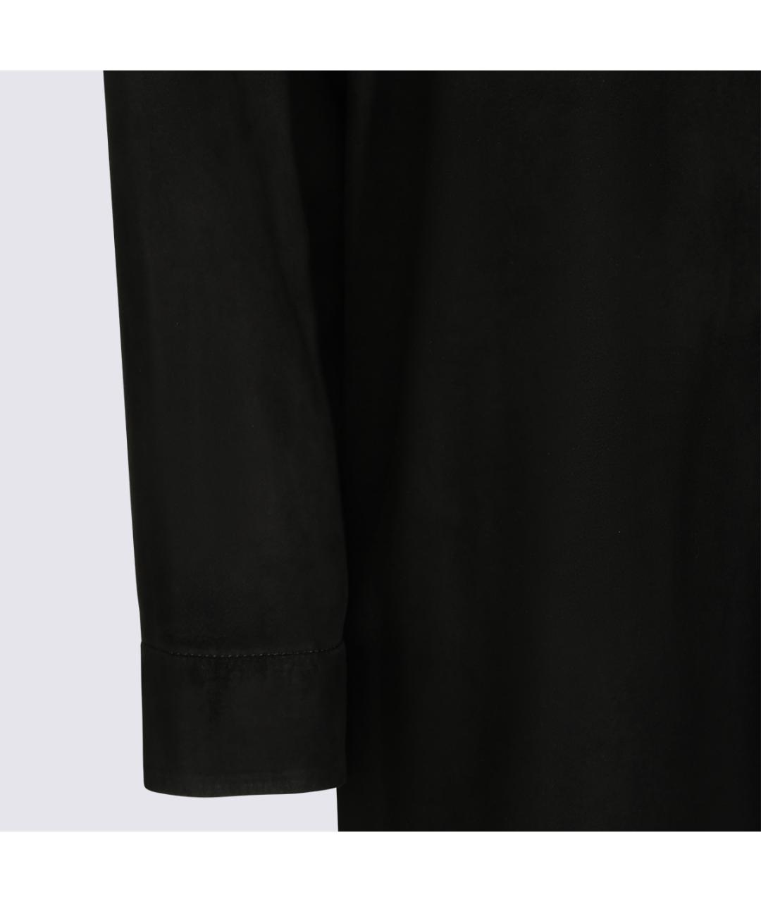 SANTORO Черная кожаная куртка, фото 4