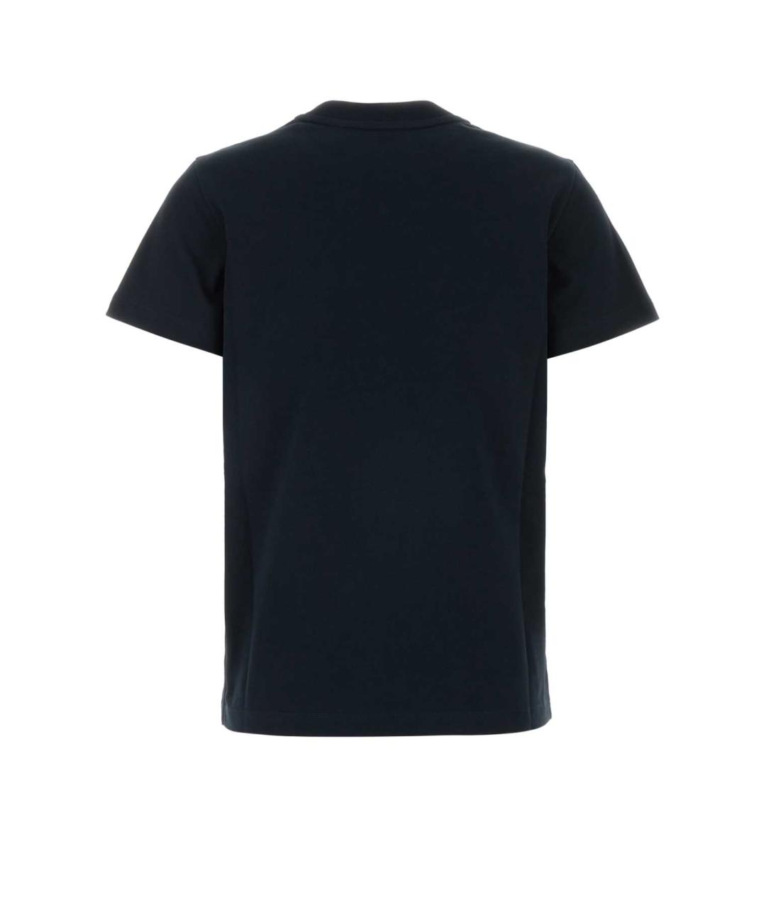 MONCLER Синяя хлопковая футболка, фото 2