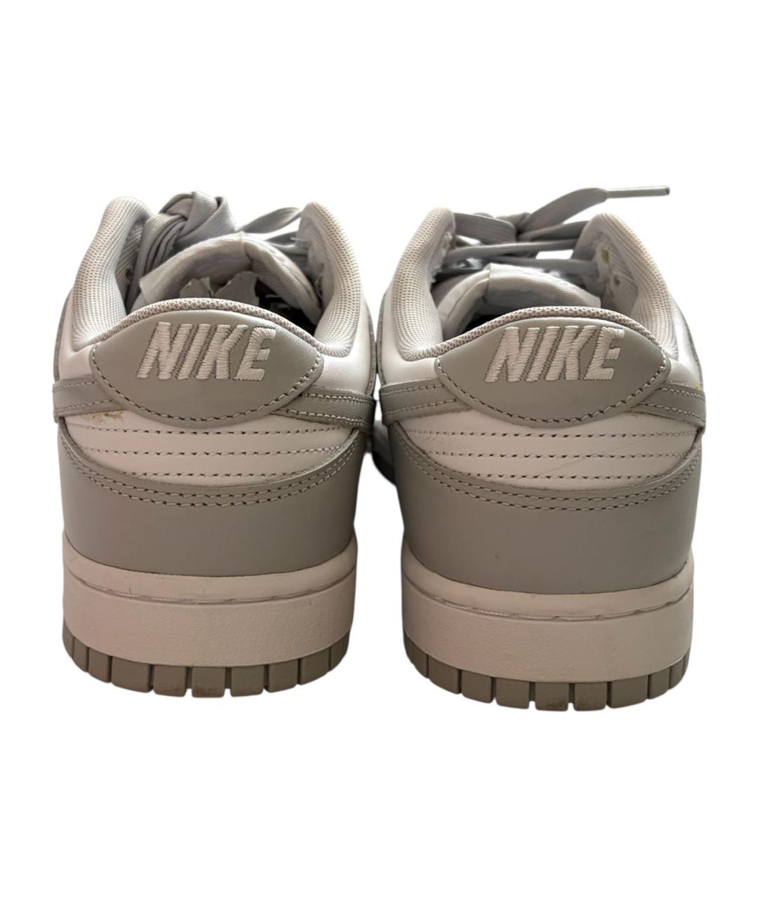 NIKE Серые кожаные низкие кроссовки / кеды, фото 4