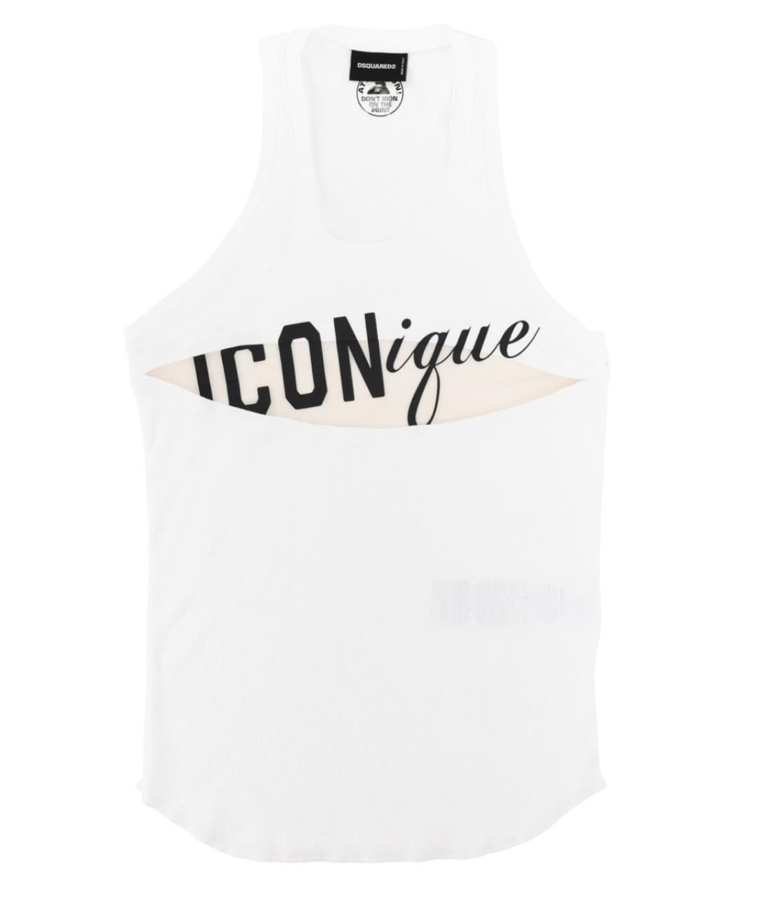 DSQUARED2 Белая хлопковая майка, фото 1