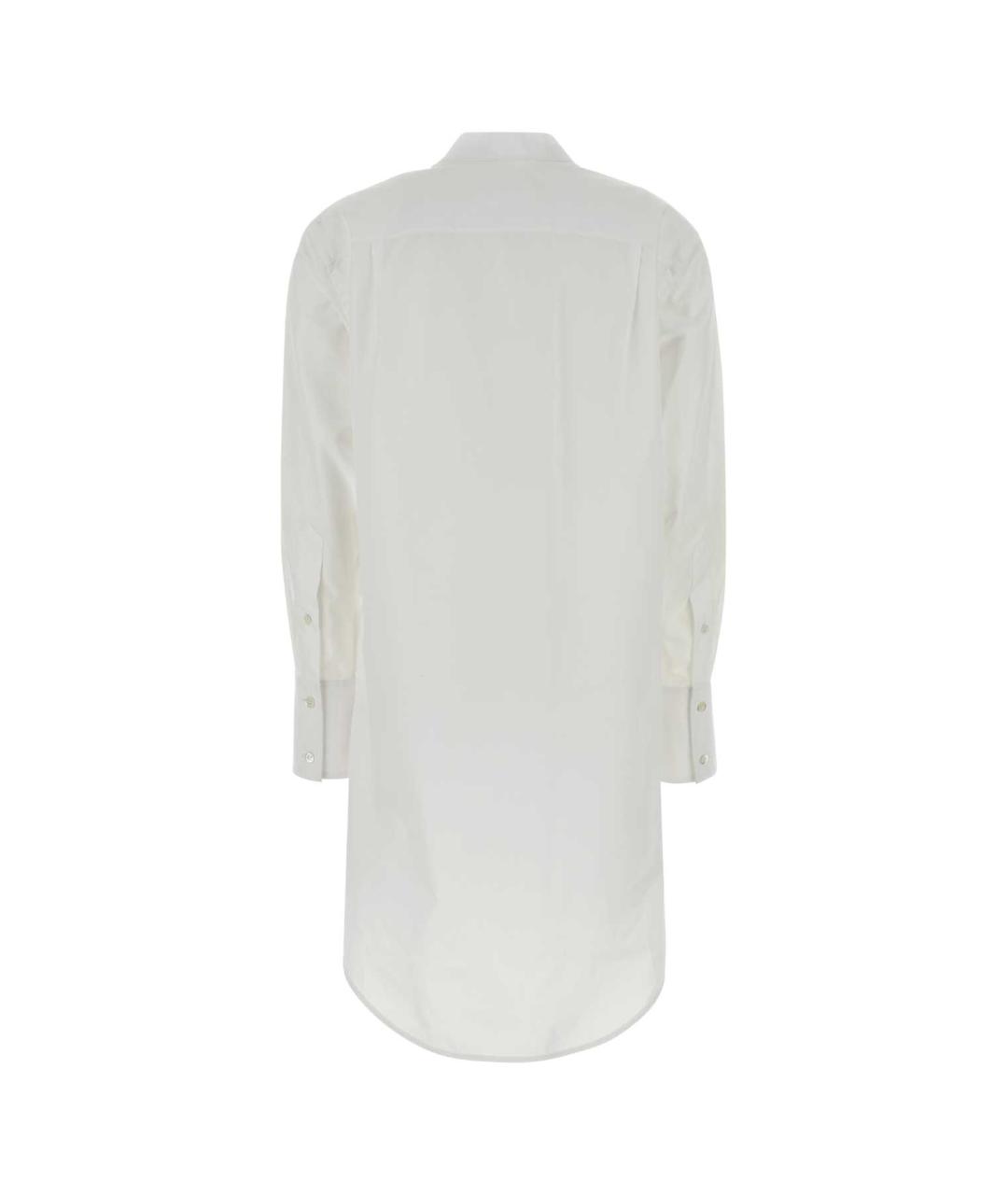 MAISON MARGIELA Белое хлопковое повседневное платье, фото 2