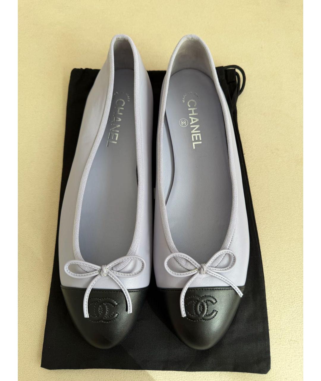 CHANEL Кожаные балетки, фото 3