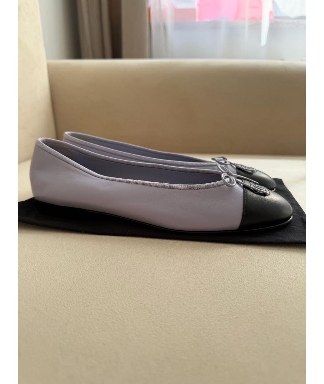 CHANEL Кожаные балетки, фото 7