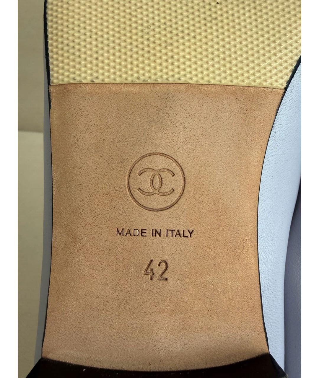 CHANEL Кожаные балетки, фото 6