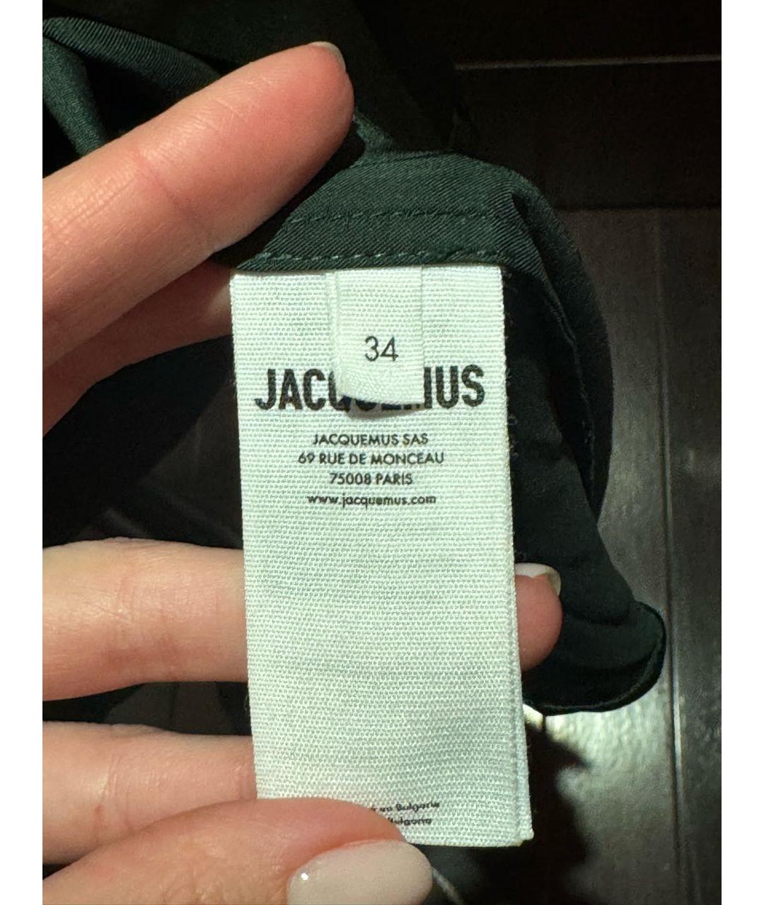 JACQUEMUS Зеленая вискозная блузы, фото 5