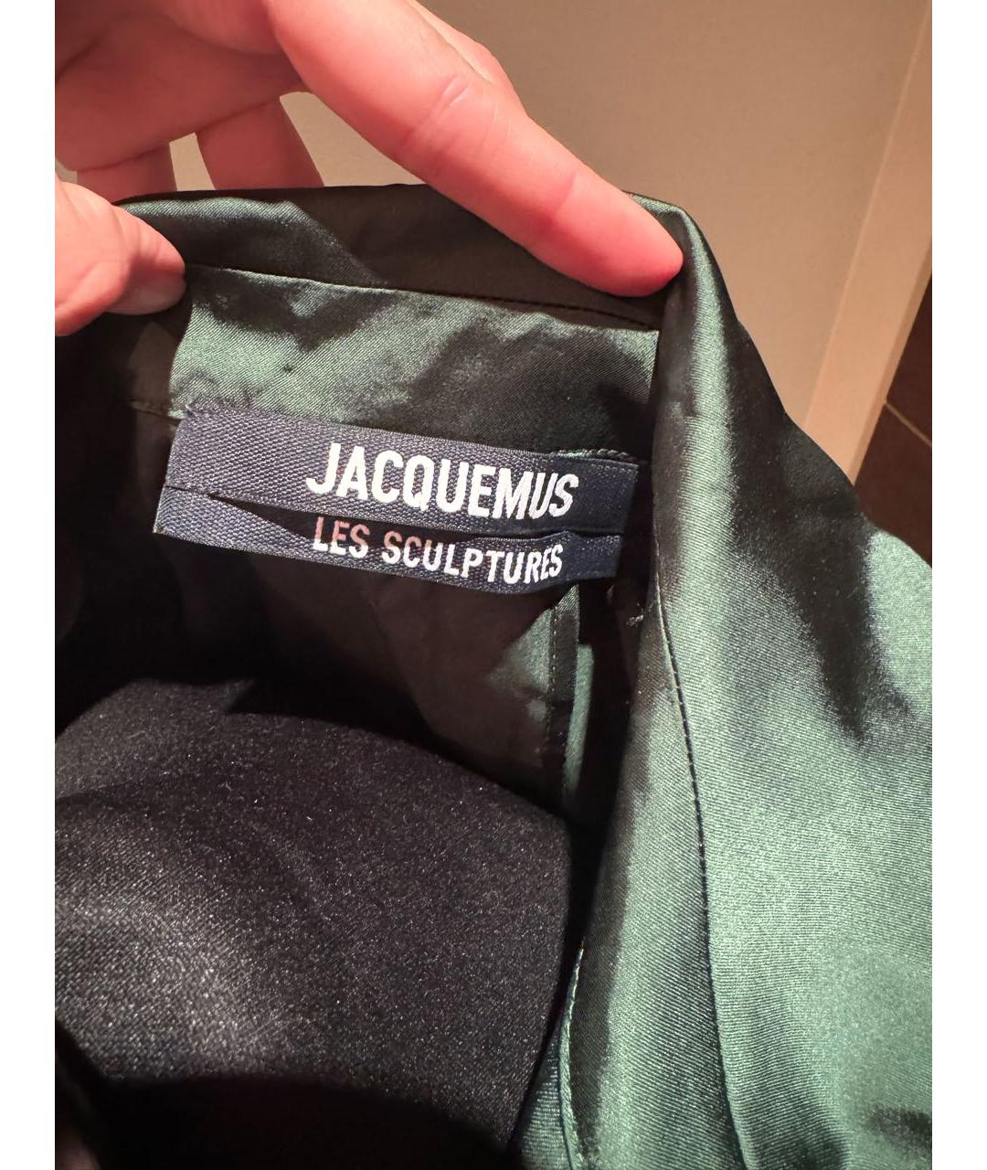 JACQUEMUS Зеленая вискозная блузы, фото 4