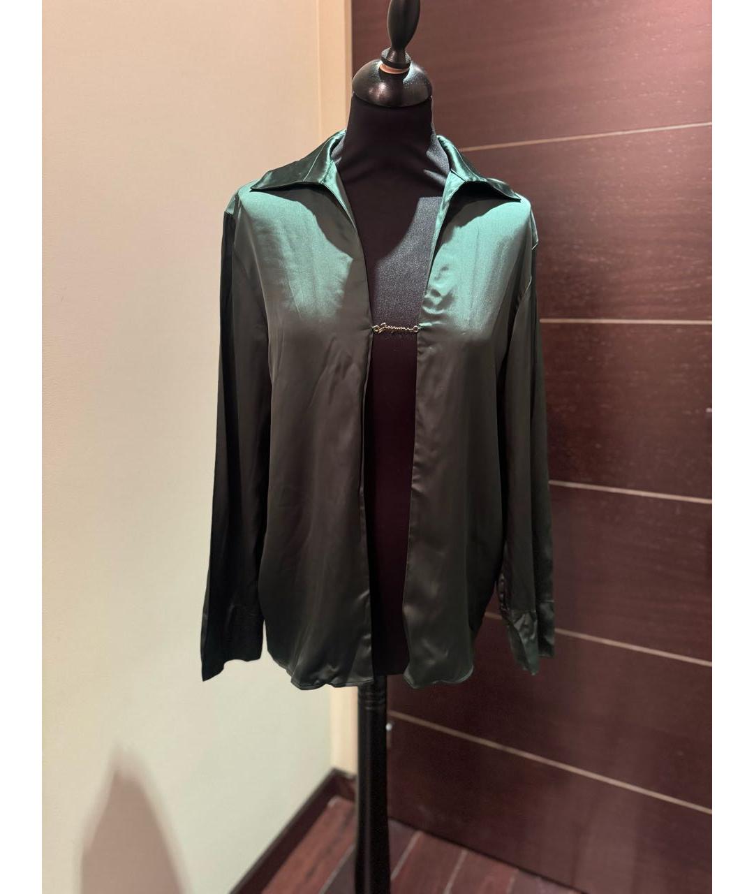 JACQUEMUS Зеленая вискозная блузы, фото 6