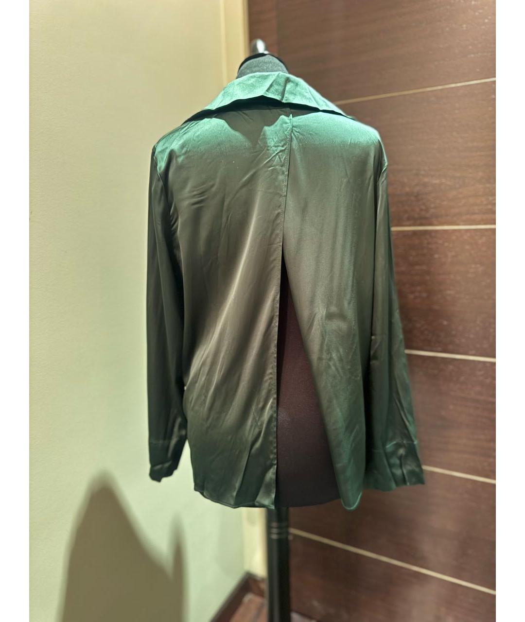 JACQUEMUS Зеленая вискозная блузы, фото 2