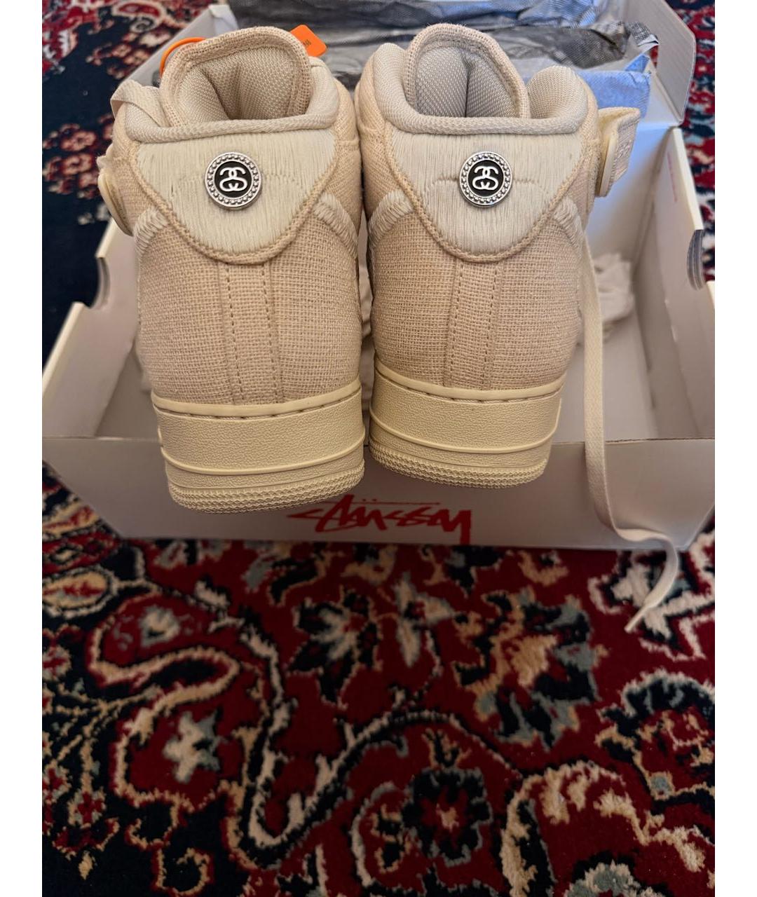 STUSSY Бежевые высокие кроссовки / кеды, фото 3