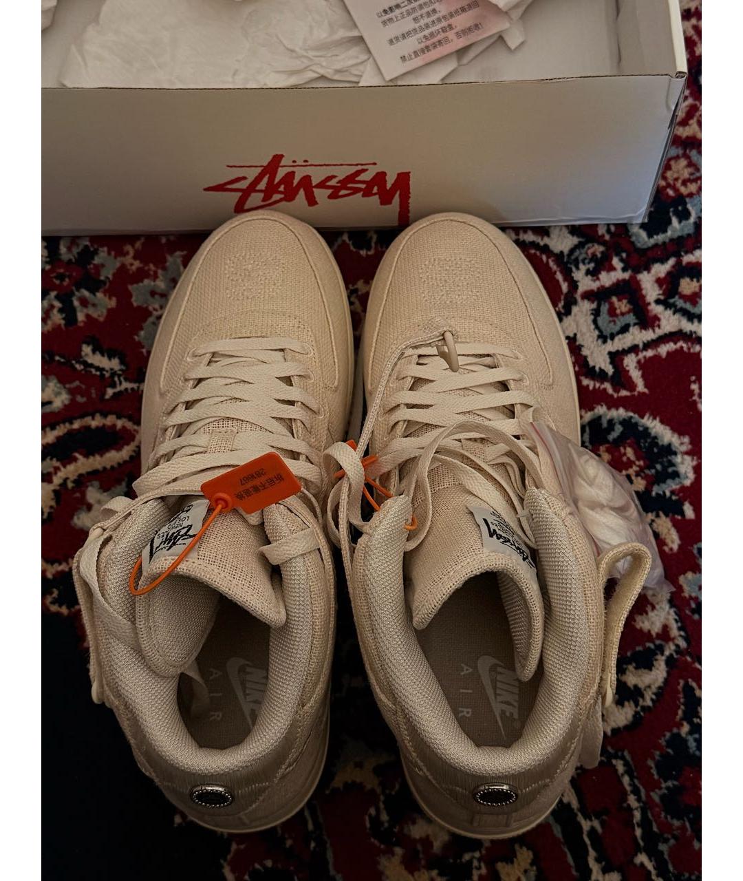 STUSSY Бежевые высокие кроссовки / кеды, фото 4