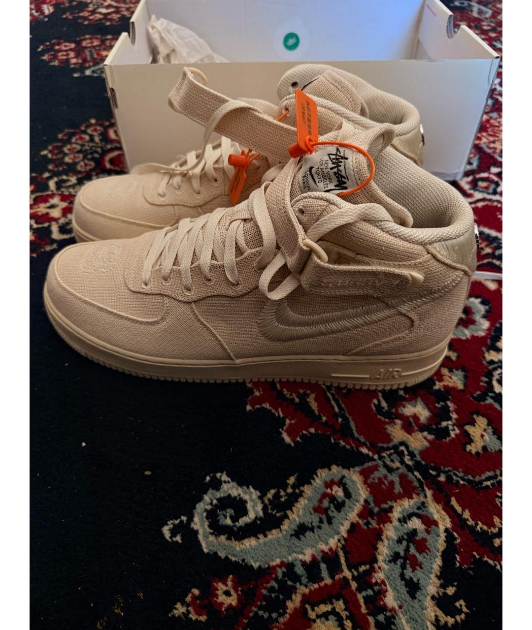 STUSSY Бежевые высокие кроссовки / кеды, фото 2