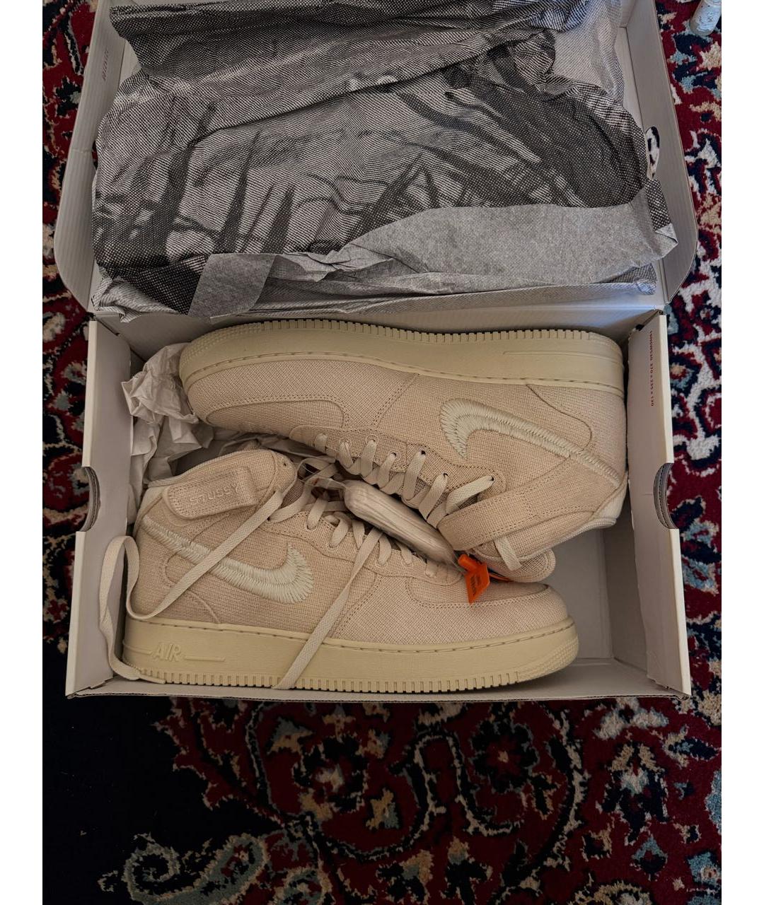 STUSSY Бежевые высокие кроссовки / кеды, фото 5