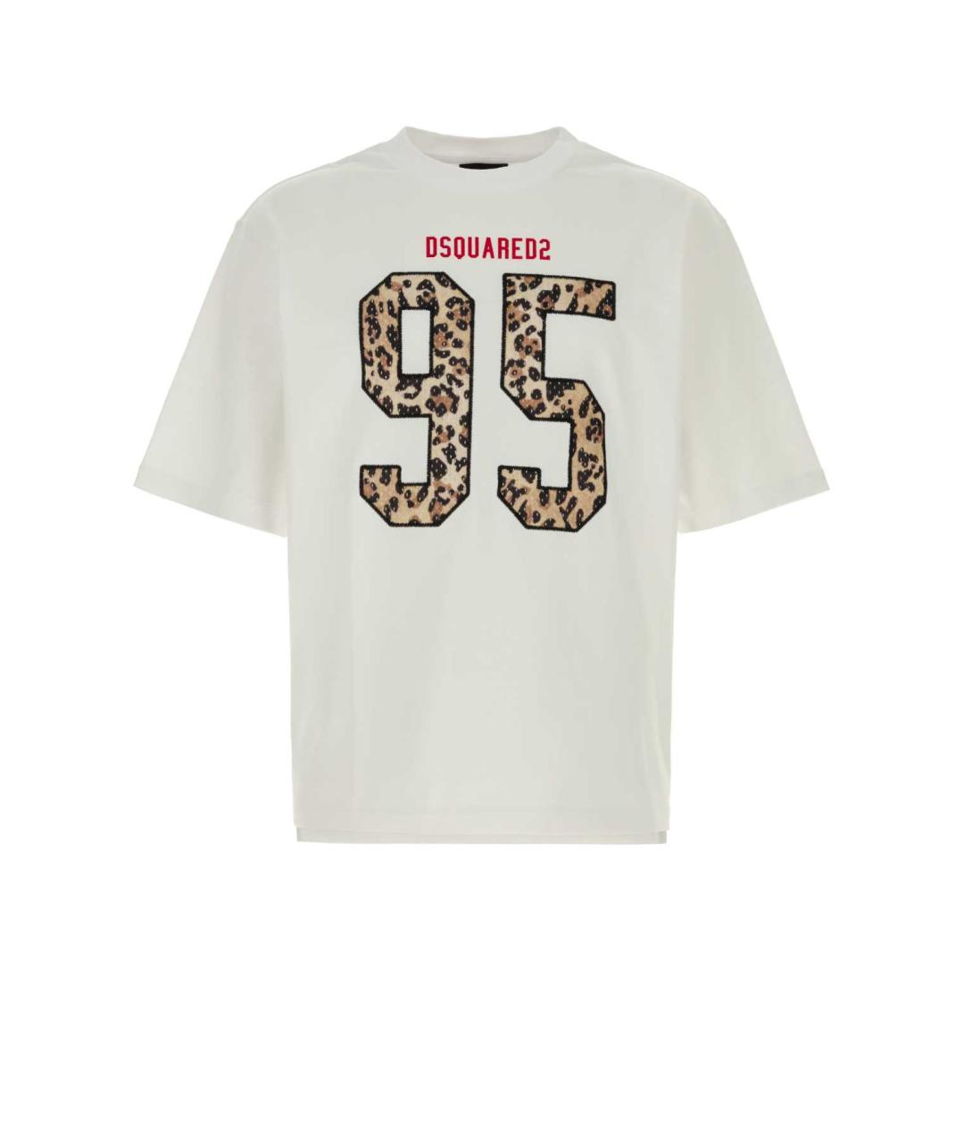 DSQUARED2 Белая хлопковая футболка, фото 1