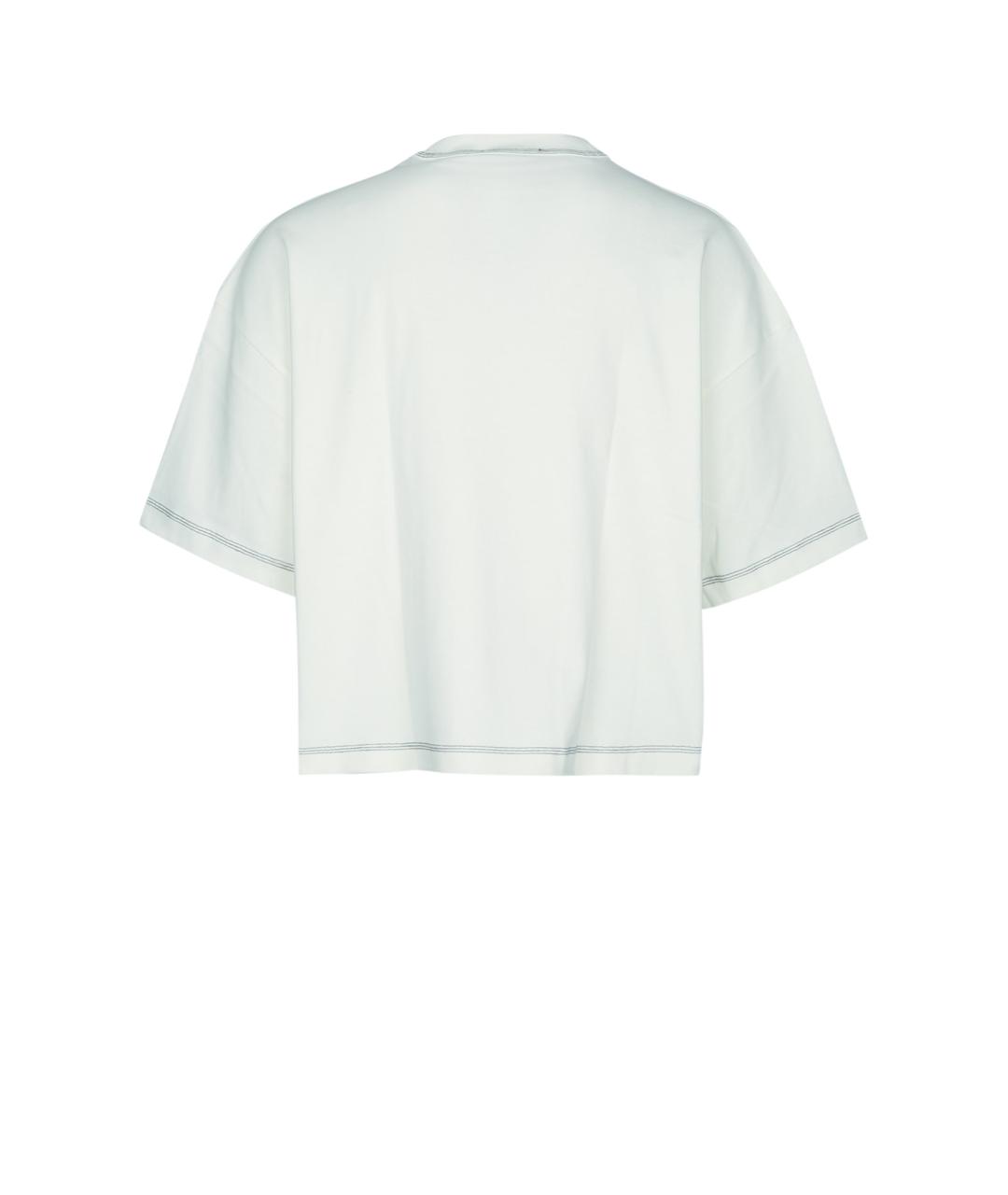 JACQUEMUS Белая хлопковая футболка, фото 2