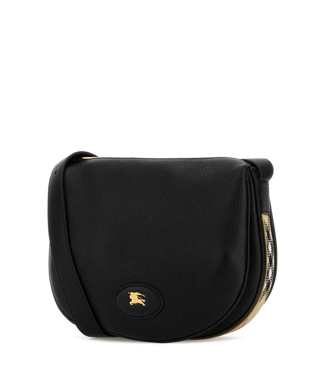 BURBERRY Черная кожаная сумка через плечо, фото 2