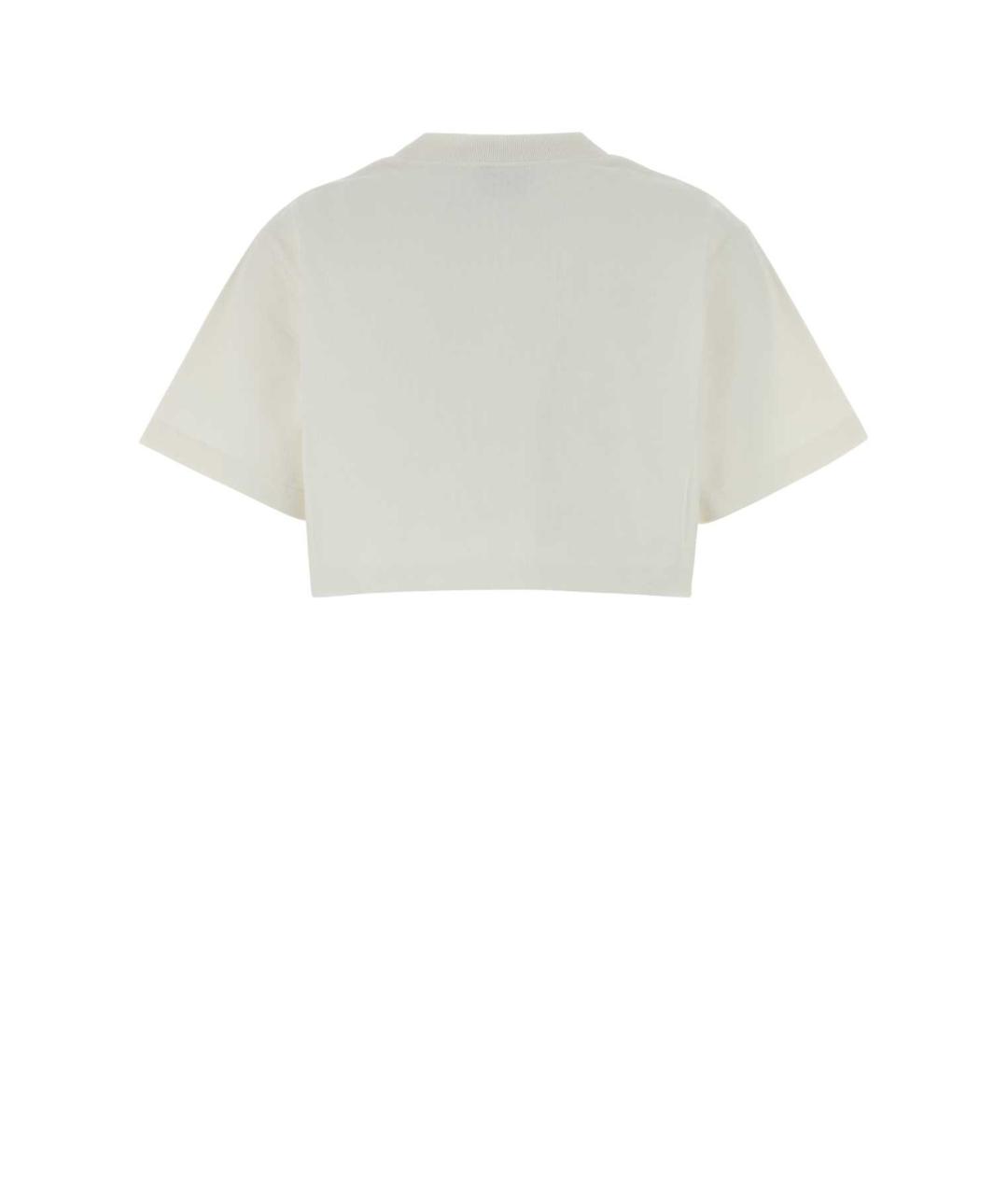 BALENCIAGA Белая хлопковая футболка, фото 2