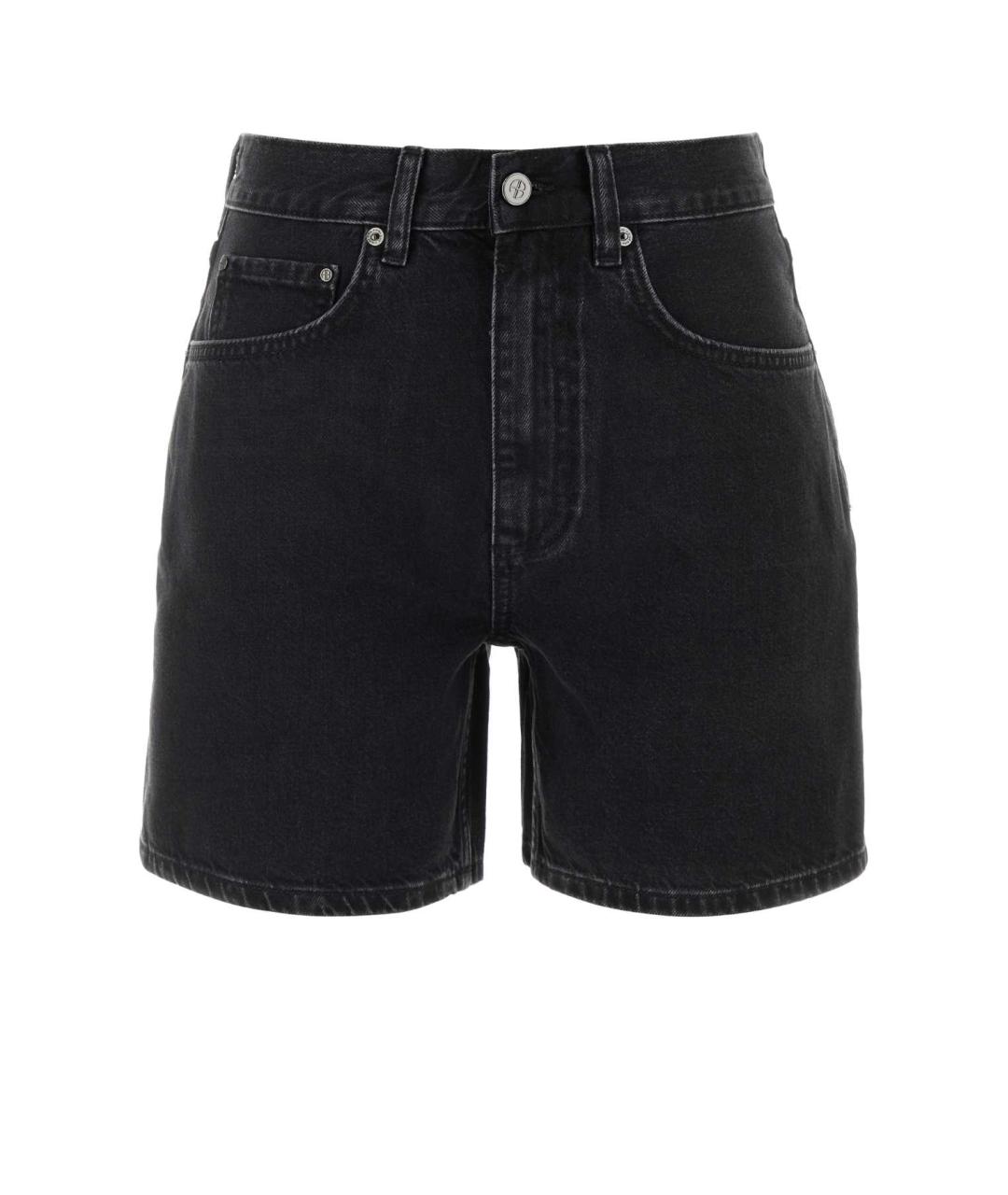 ANINE BING Черные хлопковые шорты, фото 1