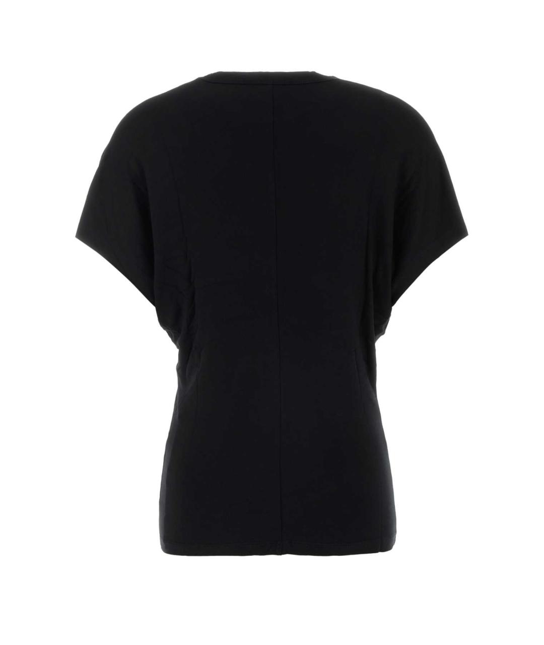 ANINE BING Черная вискозная футболка, фото 2