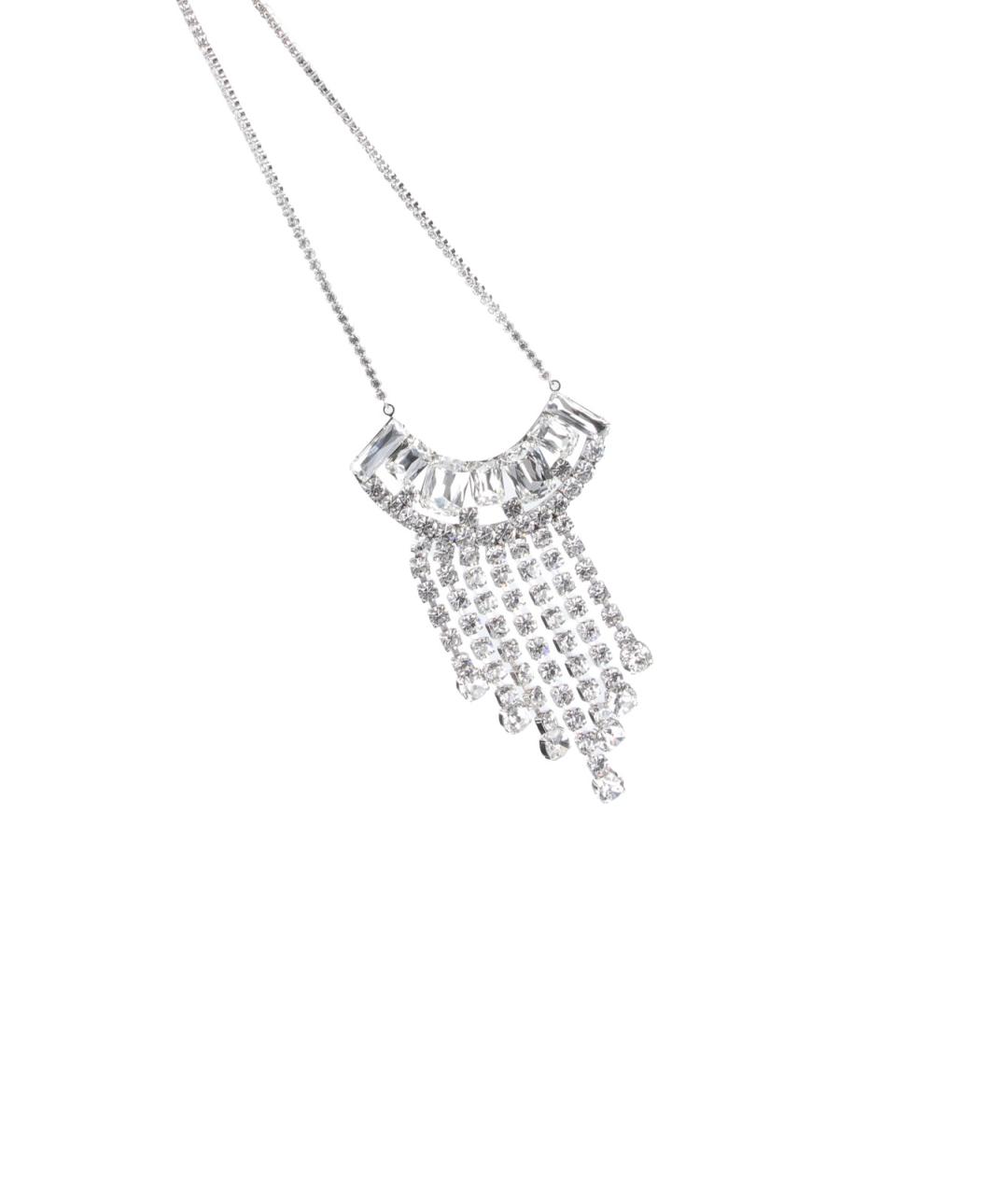 DRIES VAN NOTEN Серебряное металлическое колье, фото 3