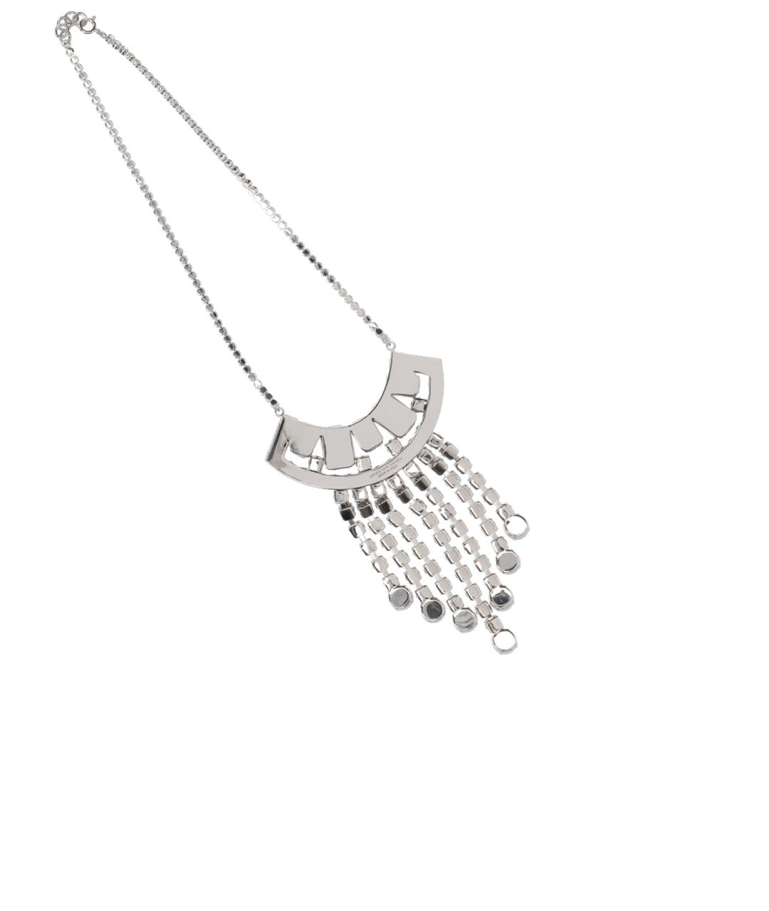 DRIES VAN NOTEN Серебряное металлическое колье, фото 2