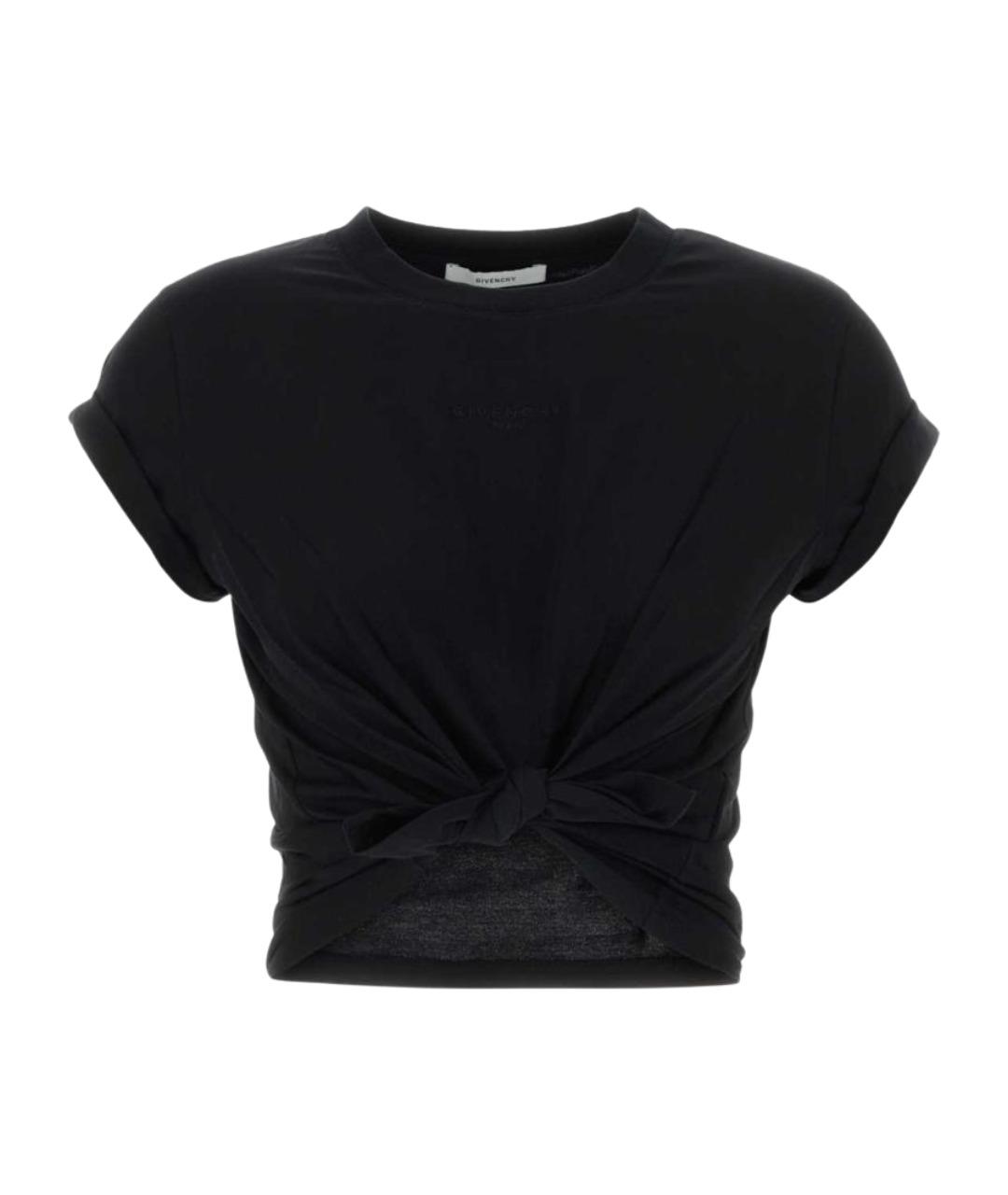 GIVENCHY Черная хлопковая футболка, фото 1