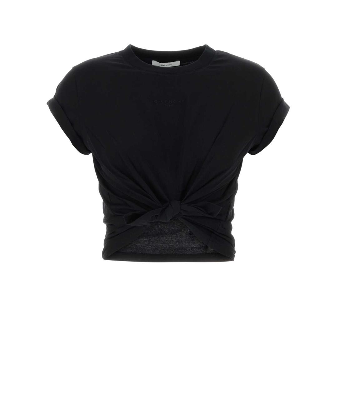 GIVENCHY Черная хлопковая футболка, фото 3