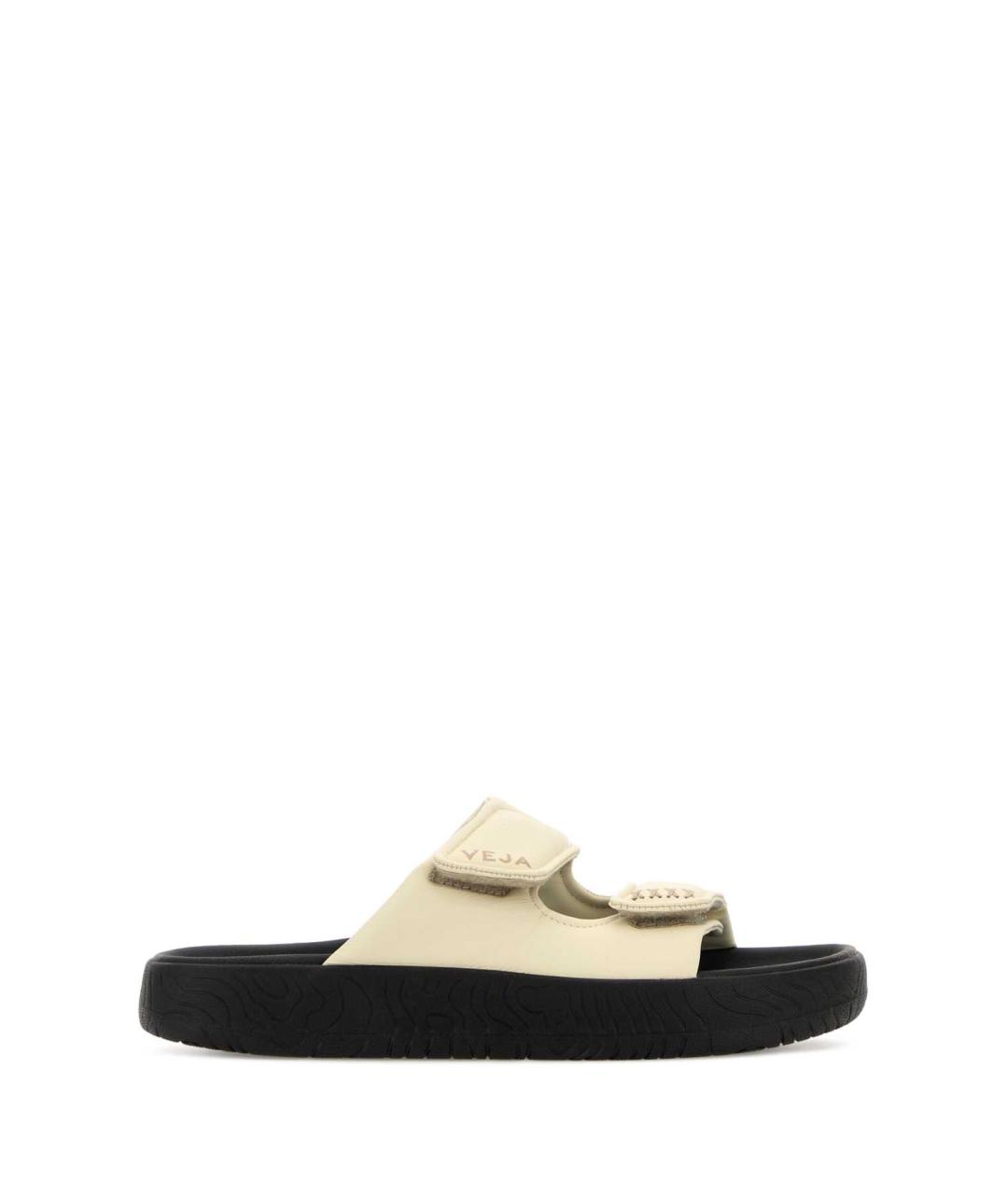 VEJA Белые кожаные шлепанцы, фото 1