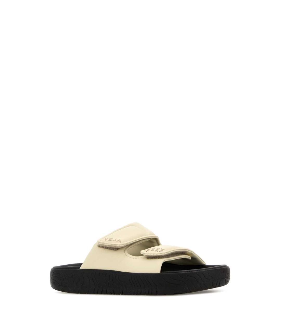 VEJA Белые кожаные шлепанцы, фото 2