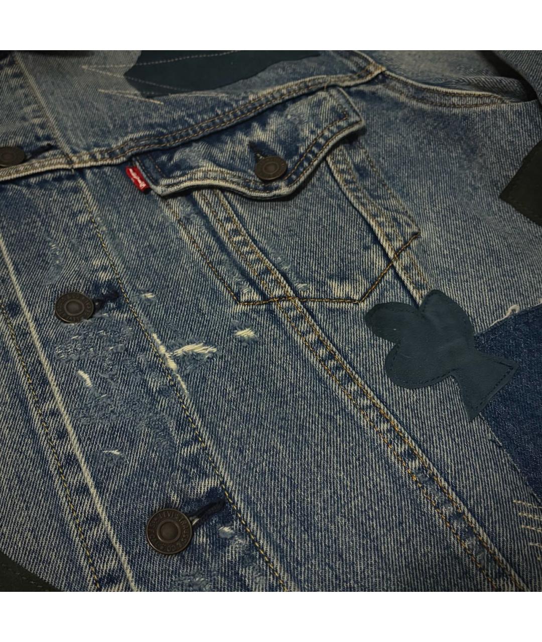 LEVI'S Синяя деним куртка, фото 4